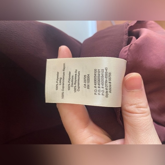 WILFRED MONTBRUN DRESS burgundy - Picture 5 of 7